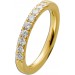 Brillant Ring Memoire Alliance Gelbgold 585 14 Karat 9 Diamanten Brillantschliff Total 0,50ct W/SI