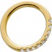 Brillant Ring Memoire Alliance Gelbgold 585 14 Karat 9 Diamanten Brillantschliff Total 0,50ct TW/VSI