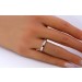 Solitär Ring Weißgold 333 8 Karat weißer Zirkonia Verlobungsring 