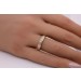 Diamantring Gelbgold 585 14 Karat 17 Diamanten 0.07ct  W SI 
