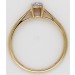 Solitär Ring Gelbgold 585 14 Karat 1 Diamant Brillantschliff 0,10ct  W/SI Damenring