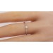Solitär Ring Weißgold 585 14 Karat 1 Diamant Brillantschliff 0,08ct W/SI Damenschmuck Verlobungsring