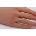 Solitär Ring Weißgold 585 14 Karat Diamant 0.08ct W SI