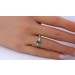 Smaragd Ring Gelbgold 585 14K Diamanten 0.05ct grüner Edelstein 0.7ct