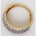 Designer Ring Gelbgold 585 14 Karat 44 Diamanten Total 0,40ct W/SI Brillantring