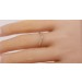 Ring V-Form Gelbgold 585 14 Karat 19 Diamanten Total 0,05ct W/SI Brillantring
