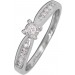 Ring Weissgold 585 14 Karat  11 Diamanten  0,18ct W/SI 