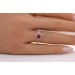 Rubinring Weißgold 585 Diamanten Halo roter Solitär Rubin 1.3ct