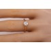 Ring Gelbgold 750 18 Karat 13 Diamanten Brillantschliff Total 0,27ct TW/VSI Damenschmuck
