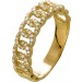 Diamant Ring Gelbgold 585 Kettenring 76 Brillanten Total 0,33ct. TW/VSI Chain Ring Cuban Link Ring Iced Out 