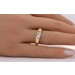 Solitärring Gelbgold 333 8 Karat klarer Zirkonia 