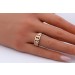 Diamantring Panzerketten Look Gelbgold 585 14K Brillanten 0.32ct