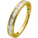 Memoire Diamantring Gelbgold 14 Karat Diamanten 0.40ct TW VSI 