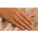 Memoire Diamantring Gelbgold 14 Karat Diamanten 0.40ct TW VSI 