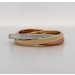 Brillantring Trinity Gelb Rose Weißgold 585 8 Brillanten 0,13ct TW/VSI