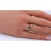 Rubin Ring Gelbgold 585 14K Smaragd Saphir Brillanten 0.04ct