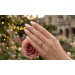 Rubin Ring Gelbgold 585 14K Smaragd Saphir Brillanten 0.04ct