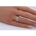 Brillant Ring Gelbgold 375 9 Karat Diamanten 0.07ct W SI