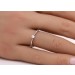 Brillant Solitärring Weißgold 585 14 K 0.08ct TW VSI