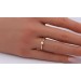 Brillant Solitärring Gelbgold 585 14 K 0.15ct TW VSI 