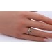 Blautopas Ring Gelbgold 585 14K Diamanten 0.08ct 