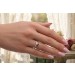 Blautopas Ring Gelbgold 585 14K Diamanten 0.08ct 