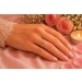 Memoire Ring Weißgold 585 14K Brillanten 0.04ct bunte Edelsteine