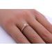 Damenring Gelbgold 333 8 Karat weiße Zirkonia Brillantlook