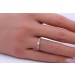 Damenring Gelbgold 333 8 Karat weiße Zirkonia Brillantlook