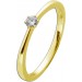 Solitärring 0,10ct Gelbgold 585 Lab Grown Diamond F VSI
