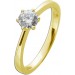 Solitärring 0.50ct F VSI Gelbgold 585 14K Lab Grown Diamant