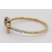 Brillant Infinity Ring Gelbgold Weißgold 585 14K Diamanten 0.08ct