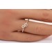 Brillant Infinity Ring Gelbgold Weißgold 585 14K Diamanten 0.08ct