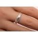Diamantring Gelbgold 585 14K Brillanten 0.31ct W SI