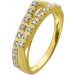 Diamantring Gelbgold 585 14K Brillanten 0.14ct W SI  