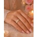 Diamantring Gelbgold 585 14K Brillanten 0.14ct W SI  