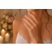 Verlobungsring Gelbgold 585 14K Solitär Diamant 0.13ct W SI