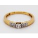 Diamantring Gelbgold 585 Weißgold 14K Diamanten 0.23ct W SI 