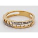 Diamantring Gelbgold 585 Weißgold 14K Brillanten 0.11ct