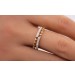 Diamantring Gelbgold 585 Weißgold 14K Brillanten 0.11ct