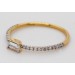 Diamantring Gelbgold 585 Weißgold 14K Brillanten 0.25ct W VS 