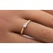 Verlobungsring Gelbgold 585 14K Solitär Diamant 0.16ct W SI 
