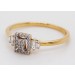 Diamantring Gelbgold 585 14K Brillanten 0.15ct. W SI