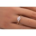 Diamantring Gelbgold 585 14K Brillanten 0.15ct. W SI