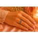 Saphirring Weißgold 585 14K blaue Edelsteine 1.77ct Diamanten 0.10ct