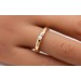 Spannring Gelbgold 585 14K Solitär Brillant 0.10ct W SI