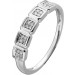 Diamantring Weißgold 585 14K Brillanten 0.08ct 