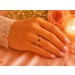 Rauchquarz Ring brauner Edelstein 0.20ct Gelbgold 585 14K Diamanten 