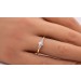 Blautopas Ring Gelbgold 585 14K blaue Edelsteine Diamant 0.26ct