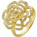 Rosenring Gelbgold 585 14 Karat Brillanten 0.39ct TW VSI